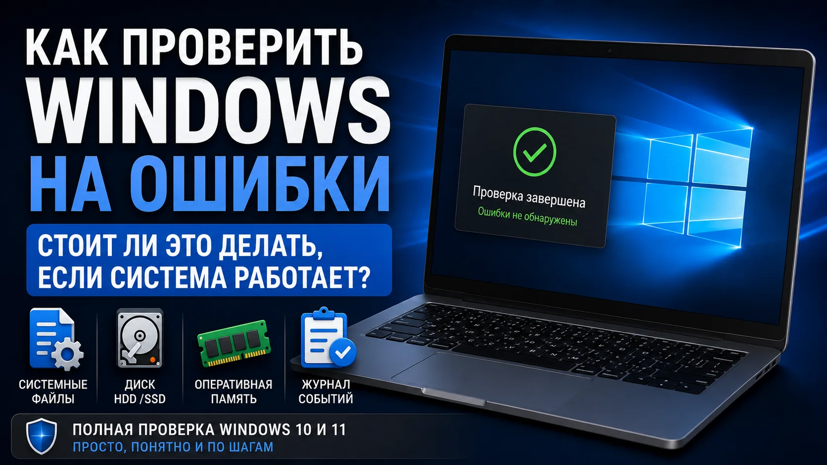 Ноутбук с открытым окном Терминала Windows и инструментами системной диагностики на спокойном сером фоне