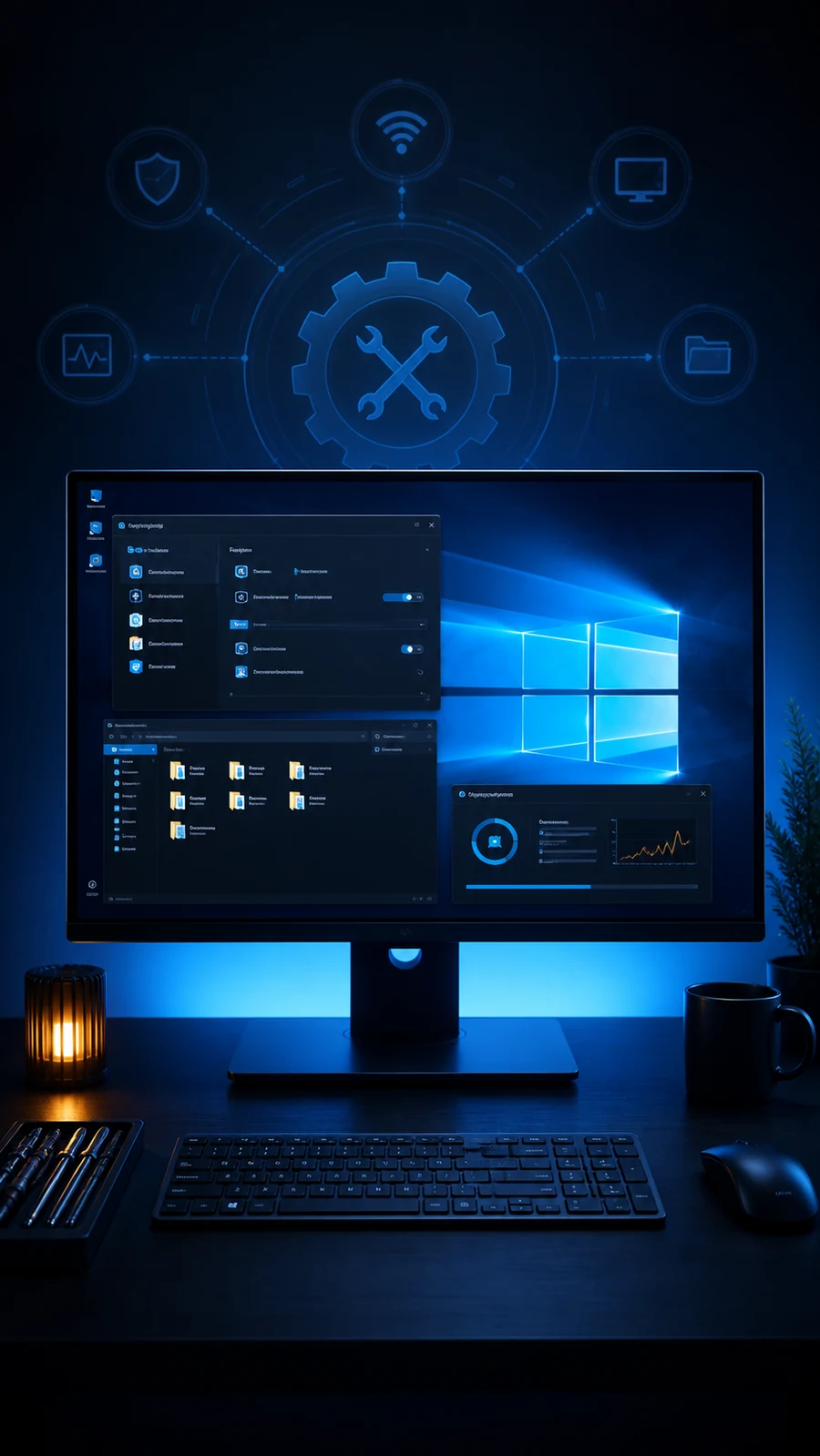 Настройка и диагностика Windows 10 на компьютере